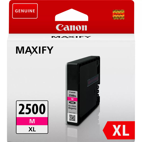Genuine Canon PGI-2500XL, High Capacity Magenta Ink Cartridge PGI-2500XLM, 9266B001