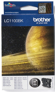 Genuine Brother LC1100BK Black Ink Cartridge, LC-1100BK