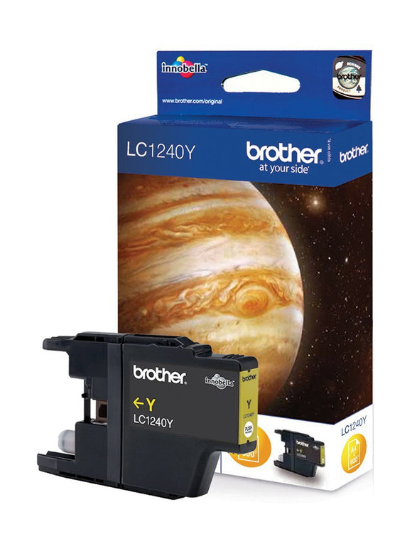 Genuine Brother LC1240Y Yellow Ink Cartridge, LC-1240Y