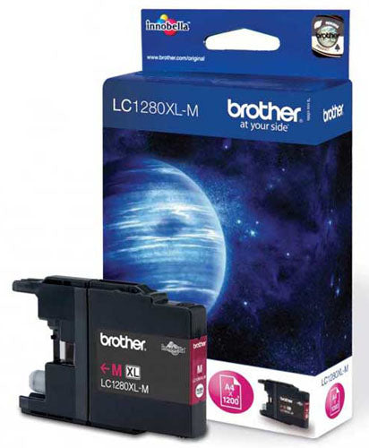 Genuine Brother LC1280XL, Magenta Ink Cartridge, LC1280XLM