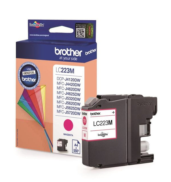 Genuine Brother LC223 Magenta Ink Cartridge, LC223M