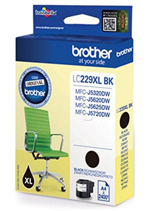 Genuine Brother LC229XL, Black High Capacity Ink Cartridge, LC229XL BK