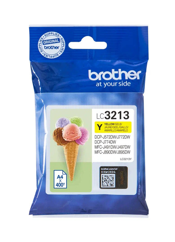 Genuine Brother LC3213Y, High Capacity Yellow Ink Cartridge, LC-3213Y