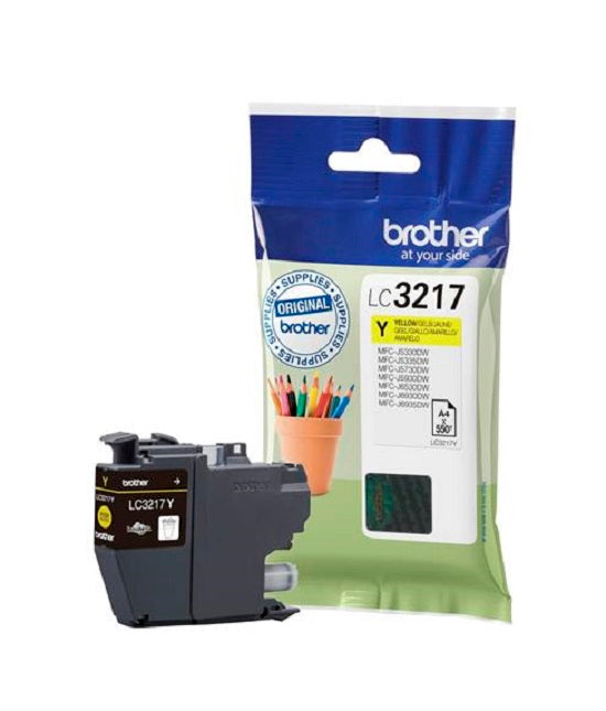 Genuine Brother LC3217Y, Yellow Ink Cartridge, LC-3217Y