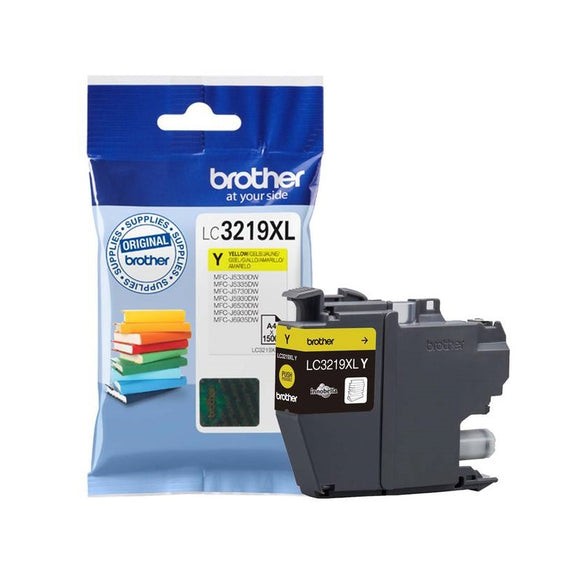 Genuine Brother LC3219XL, High Yield Yellow Ink jet Printer Cartridge, LC3219XLY