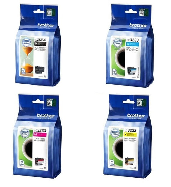 Brother LC3233 & LC3235XL, Ink Cartridges, LC3235XLBK, LC3233C, LC3233M, LC3233YY