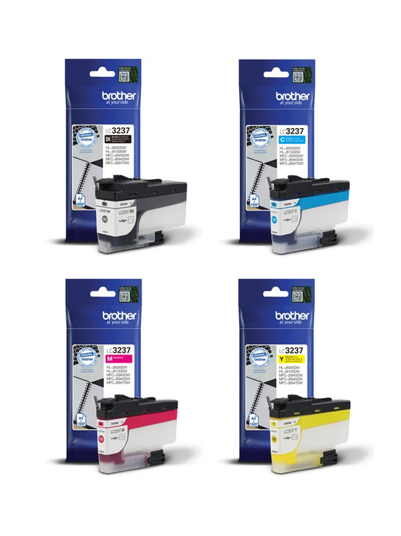 Genuine Brother LC3237, Multipack Ink Cartridges, LC-3237BKCMY
