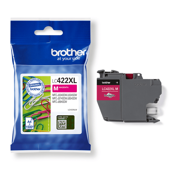 Genuine Brother LC422XLM, High Capacity Magenta Ink Cartridge, LC-422XLM
