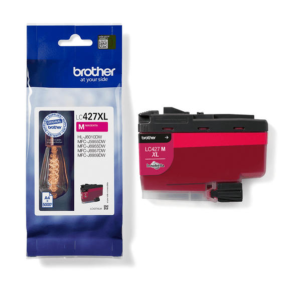 Genuine Brother LC427XLM, High Capacity Magenta Ink Cartridge, LC-427XLM