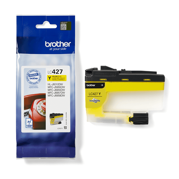 Genuine Brother LC427Y, Yellow Ink Cartridge, LC-427Y