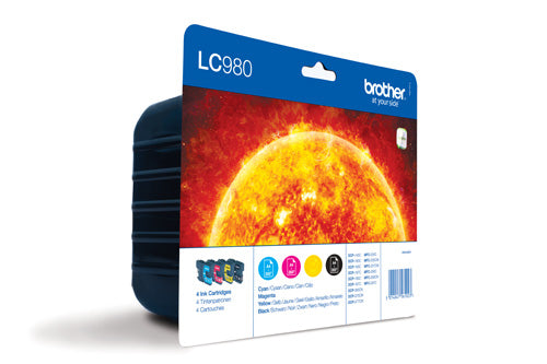 Genuine Brother LC980, MultipackInk Cartridge, LC980VALBP