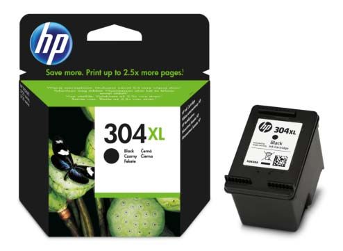 Genuine HP 304XL, High Capacity Black Ink Cartridge, N9K08, N9K08AE