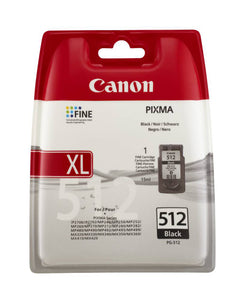 Genuine Canon 512, High Capacity Black Ink Cartridge, Canon CL-512, 2969B001AA