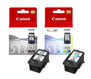 Canon 512 + 513, Multipack Ink Cartridge, PG-512, CL-513. 2969B001AA, 2971B001AA