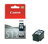 Genuine Canon 512, High Capacity Black Ink Cartridge, Canon CL-512, 2969B001AA