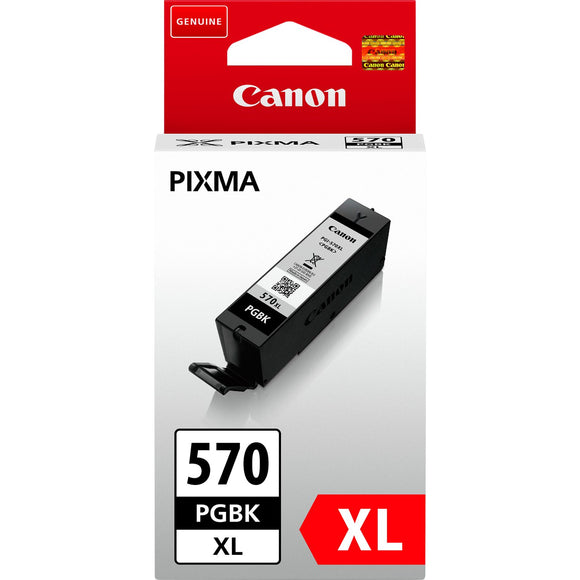 Genuine Canon PGI570PGBK XL, Black Ink Cartridge, PGI-570PGBKXL, 0318C001