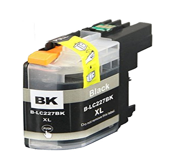 1 Compatible Black Ink Cartridge Replaces For Brother LC-227XLBK, NON-OEM