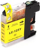 1 Compatible Yellow Ink Cartridge Replaces For Brother LC125XLY, NON-OEM