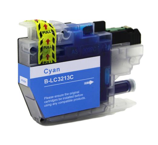 1 Cyan Compatible Ink Cartridge, Replaces For Brother LC3213, LC3213C, NON-OEM