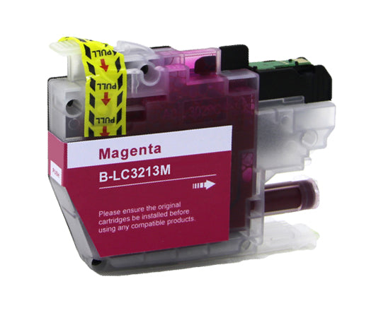 1 Compatible Magenta Ink Cartridge, Replaces For Brother LC3213M, NON-OEM