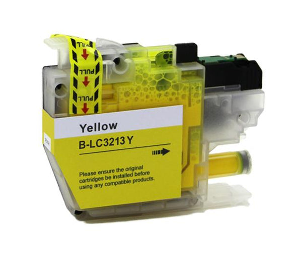 1 Compatible Yellow Ink Cartridge, Replaces For Brother LC3213Y, LC-3213Y NON-OEM