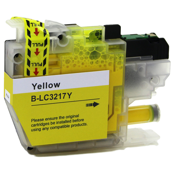 1 Compatible Yellow Ink Cartridges, Replaces For Brother LC3217Y NON-OEM