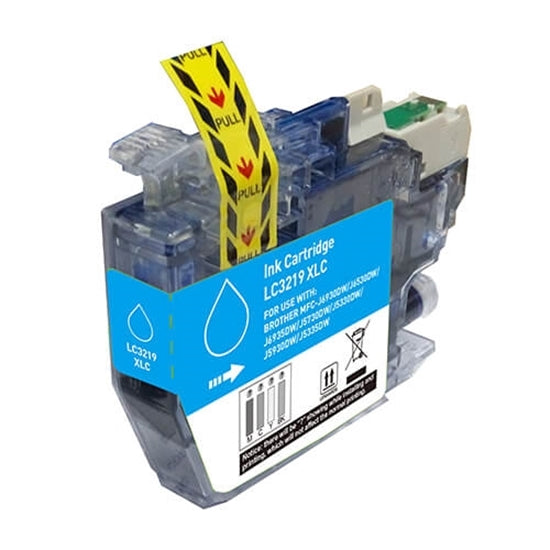 1 Compatible Cyan Ink Cartridges, Replaces For Brother LC3219XLC, NON-OEM