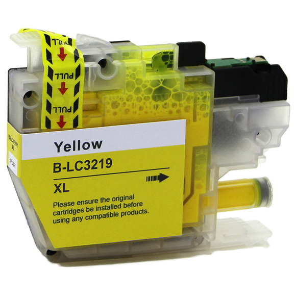 1 Compatible Yellow Ink Cartridge, Replaces For Brother LC-3219XLY, NON-OEM