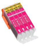 4 Compatible Magenta Ink Cartridges, Replaces For Canon CLI571XLM, CLI-571XLM NON-OEM