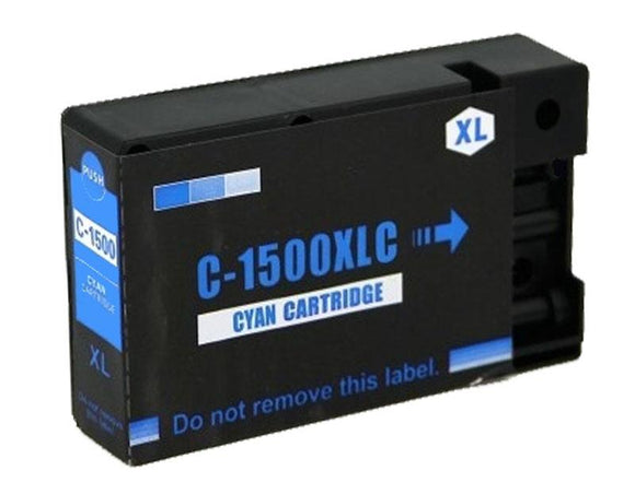 1 Compatible High Capacity Cyan Ink Cartridges, Replaces For Canon PGI-1500XLC, NON-OEM