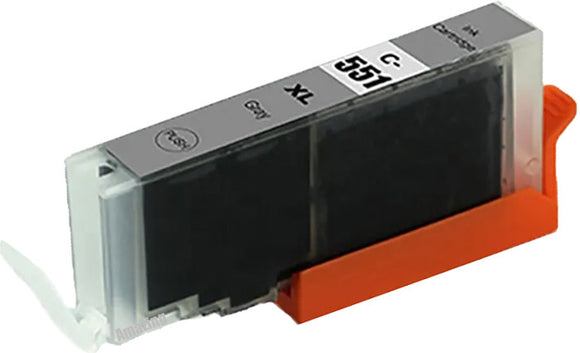 1 Compatible Grey Ink Cartridge, For Canon CLI-551XLGY, NON-OEM