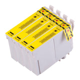 4 Compatible Yellow Ink Cartridges, Replaces For Epson 16XL T1634, NON-OEM