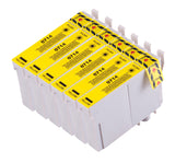 6 Compatible 714, Yellow Ink Cartridges, Replaces For Epson T0714, T0894, NON-OEM