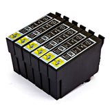 6 Compatible Black Ink Cartridges For Epson 16XL, T1631, NON-OEM