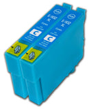 2 Compatible Cyan, Ink Cartridges, Replaces For Epson 16XL, T1632, NON-OEM