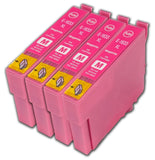 4 Compatible Magenta Ink Cartridges, Replaces ForEpson 16XL, T1633, T163340 NON-OEM