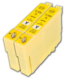 2 Compatible Yellow Ink Cartridges, Replaces For Epson 16XL T1634, NON-OEM