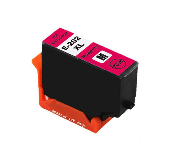 1 Compatible E202XL Magenta Ink Cartridges, For Epson 202XL, T02H3, NON-OEM