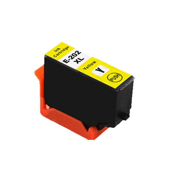 1 Compatible Yellow Ink Cartridge, For Epson 202XL, T02H4, NON-OEM