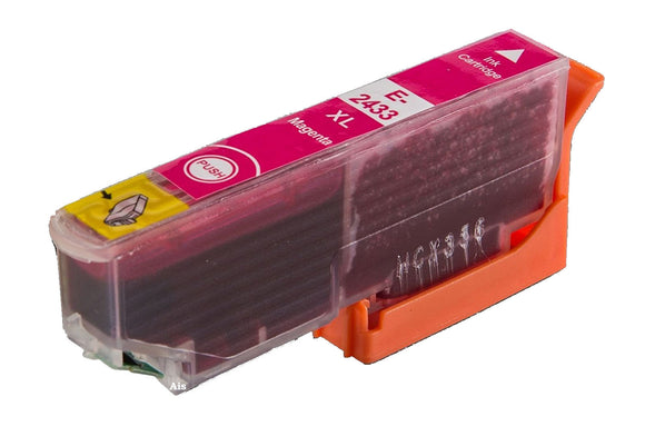 1 Compatible Magenta Ink Cartridges, Replaces For Epson 24XL, T2433, NONOEM