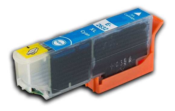 1 Compatible E26XL, Cyan Ink Cartridge, For Epson 26XL, T2632, NON-OEM