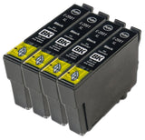 4 Compatible E29XL Black Ink Cartridges Replaces for Epson 29XL T2991, Non-OEM