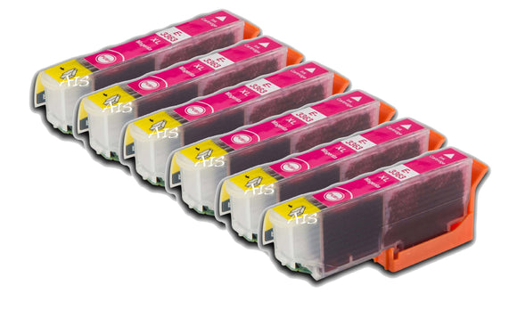 6 Compatible E33XL Magenta Ink Cartridges,For Epson 33XL, T3363, NON-OEM