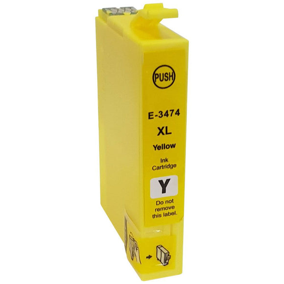1 Compatible E34XL Yellow Ink Cartridges, For Epson 34XL, T3474, NON-OEM