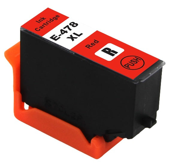 1 Compatible Red Ink Cartridge, For Epson 478XL, T04F5, NON-OEM
