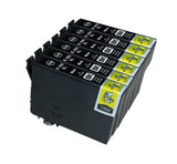 6 Compatible High Capacity Black Ink Cartridges, For Epson 502XL, T02W1, Non-OEM