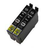 2 Compatible Black Ink Cartridge, Replaces For Epson 603XL, T03A1, NON-OEM