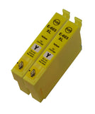 2 Compatible Yellow Ink Cartridge, Replaces For Epson 603XL, T03A4, NON-OEM