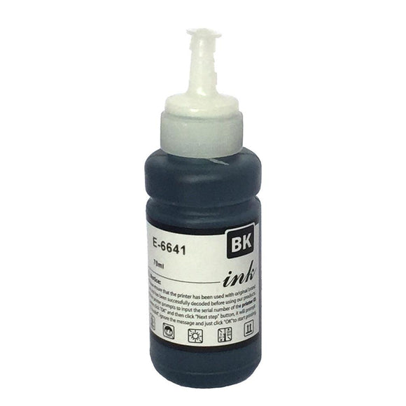 1 Compatible Black ink Bottles, Replaces For Epson EcoTank 664, T6641, NON-OEM