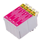 4 Compatible Magenta Ink Cartridges, Replaces For Epson T0713, T0893, NON-OEM